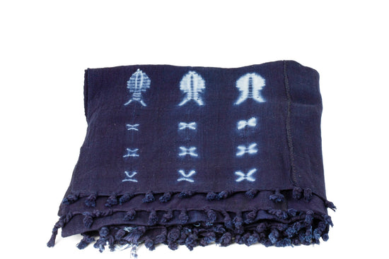 Indigo Cotton Throw