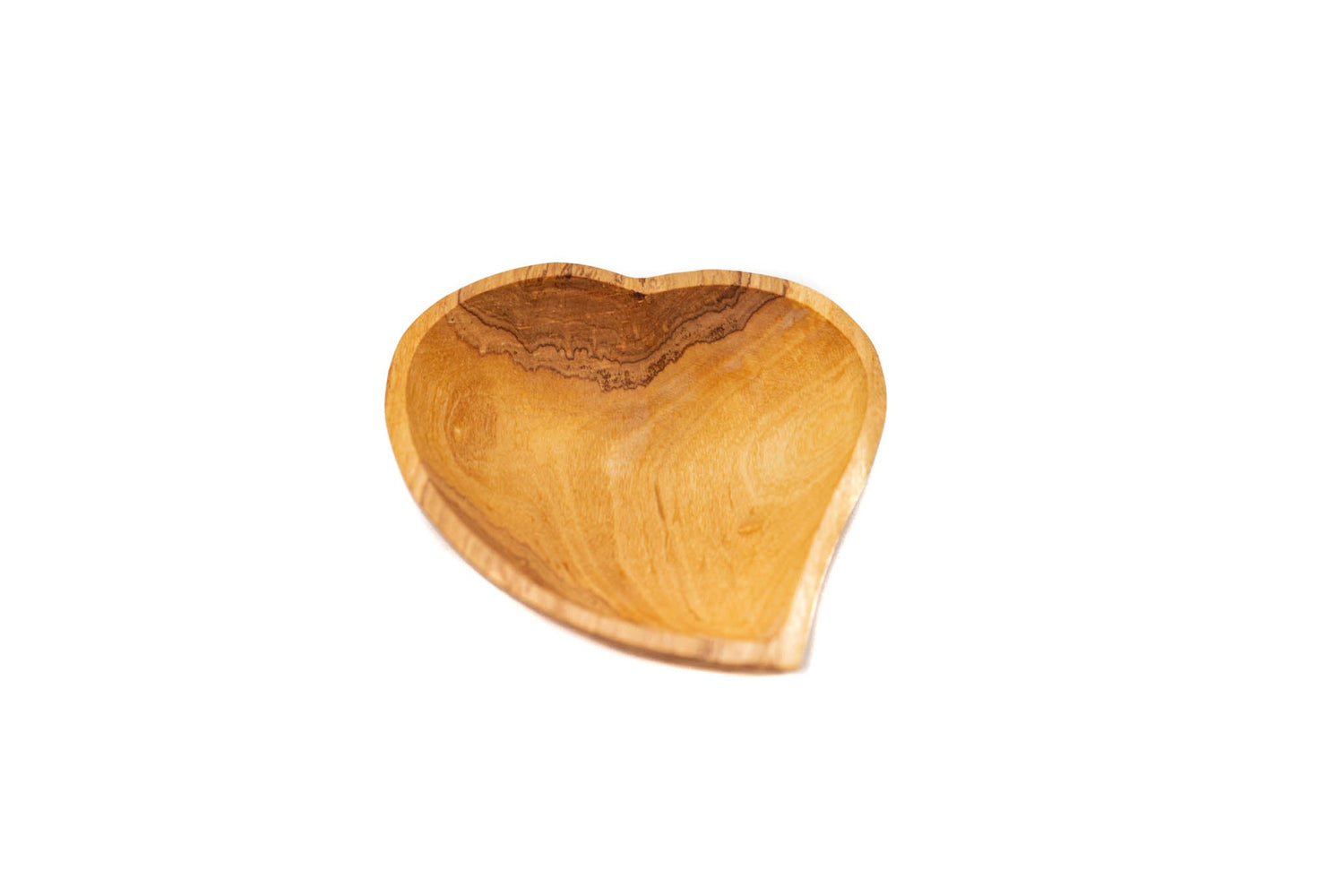 Irregular Heart-Shaped Wild Olive Wood Bowls - Saltbox Sash