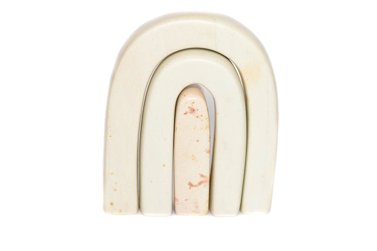 Kisii Soapstone Rainbow Sculpture - Saltbox Sash