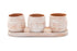 Novo Clay Planters - Set of 3 - Saltbox Sash
