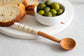Olive Wood & Batik Appetizer Set - Saltbox Sash