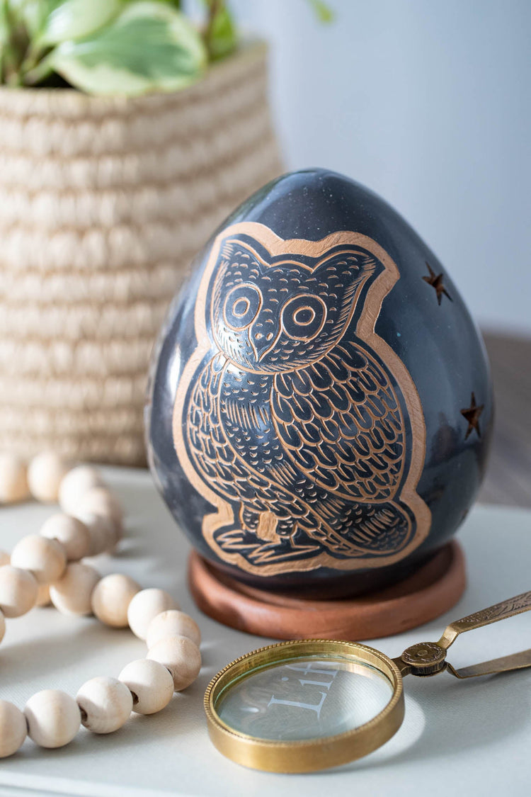 Owl Luminary - Saltbox Sash