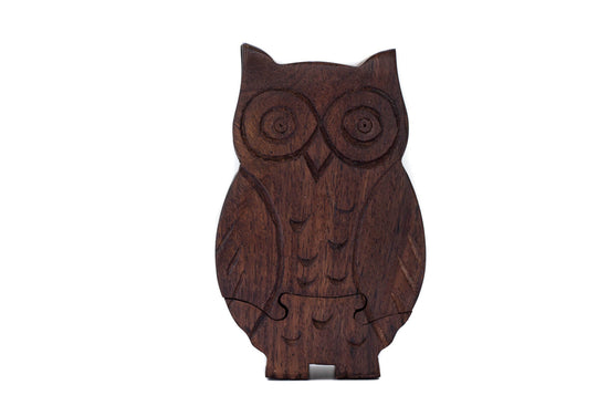 Owl Puzzle Box - Saltbox Sash