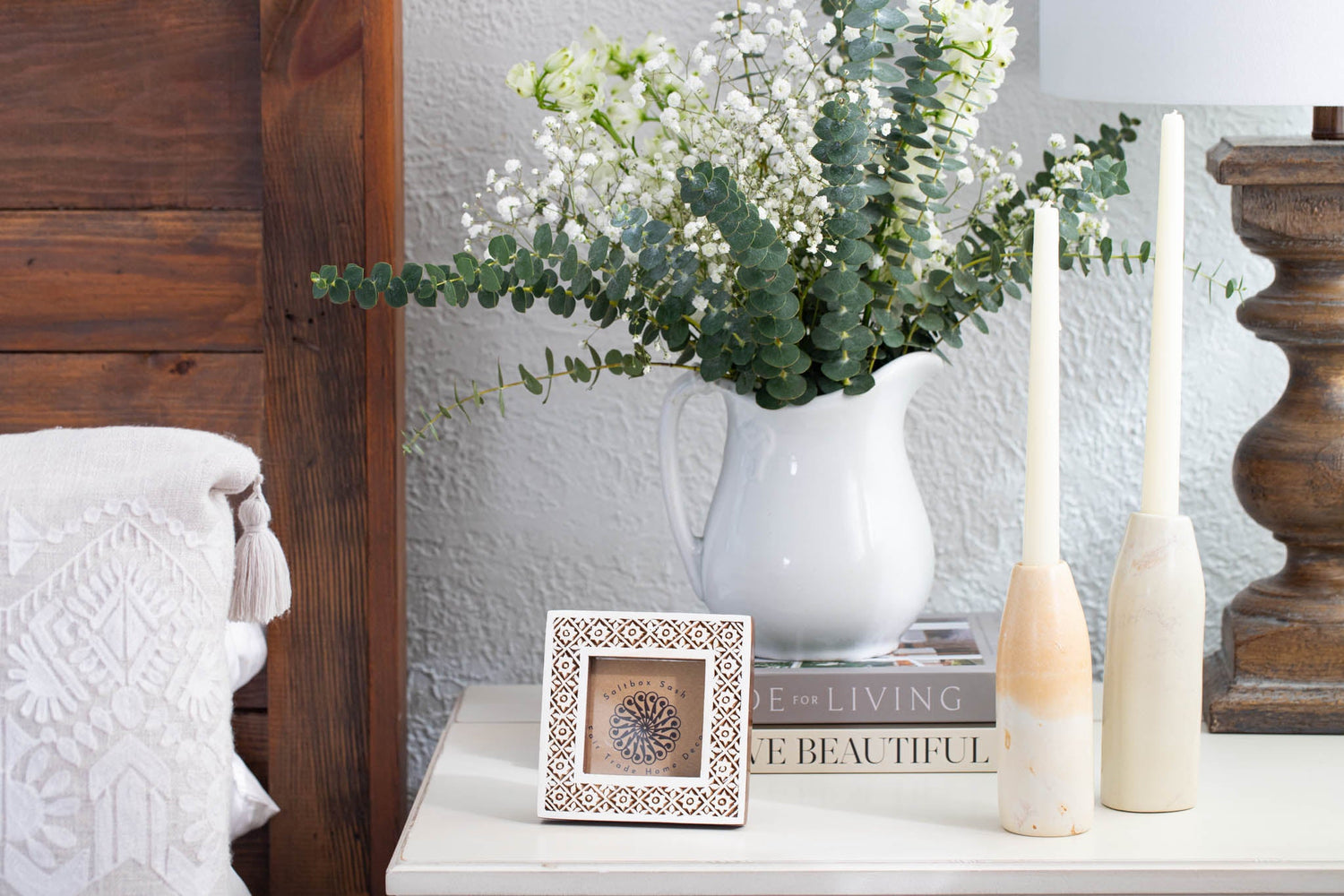 Small Kisii Soapstone Candleholder Vase - Saltbox Sash