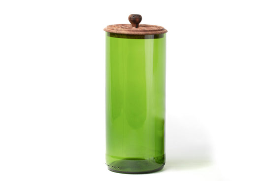 Tall Zanzibar Recycled Glass Canister