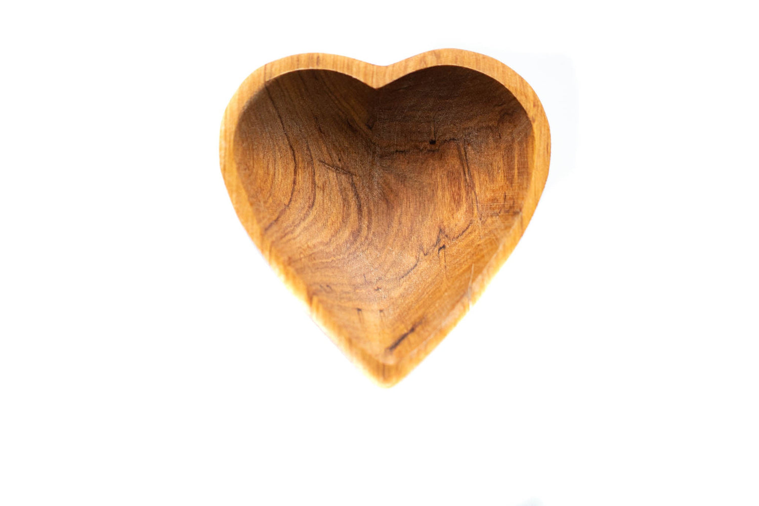 Wild Olive Wood Heart Shaped Bowls - Saltbox Sash